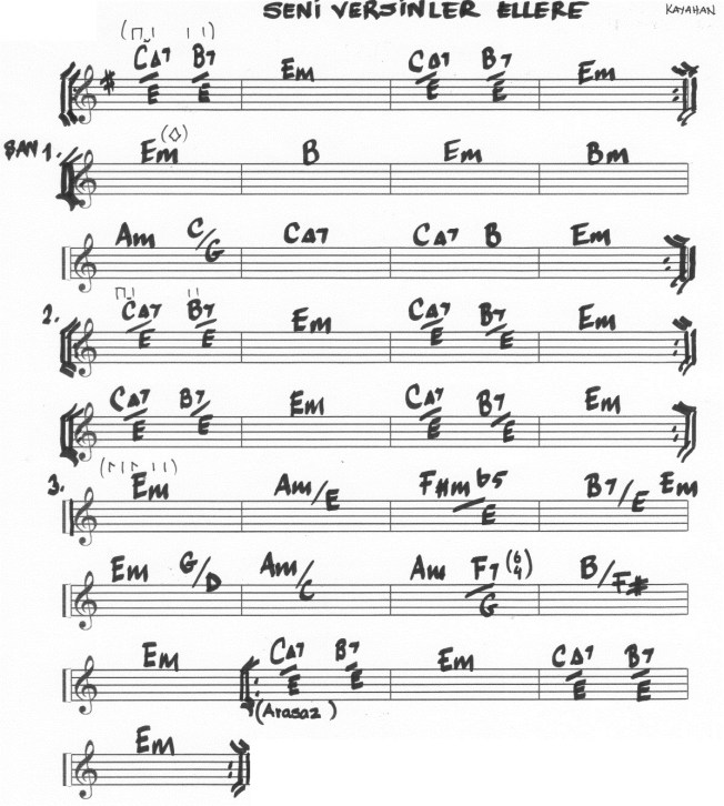 seni versinler ellere