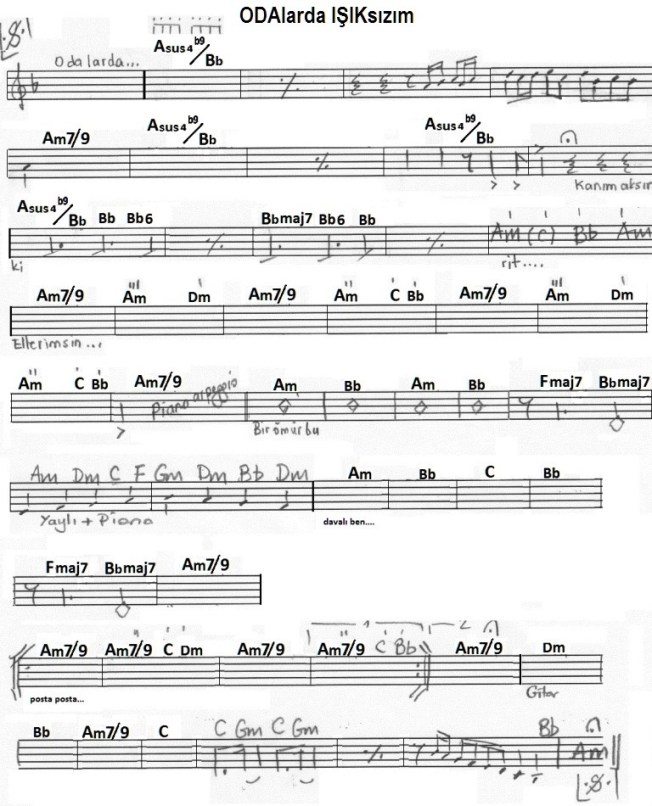 odalarda ışıksızım  k