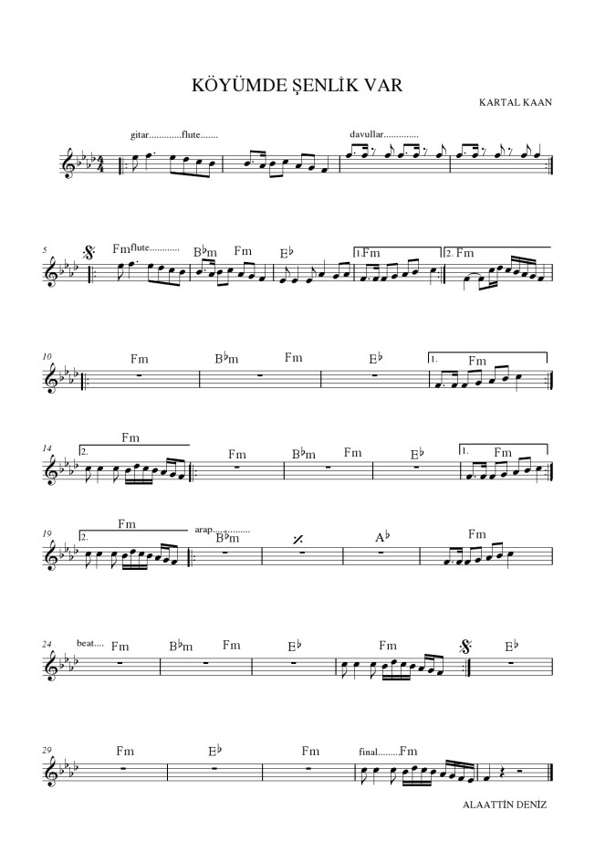 köyümde şenlik var  k.kaan