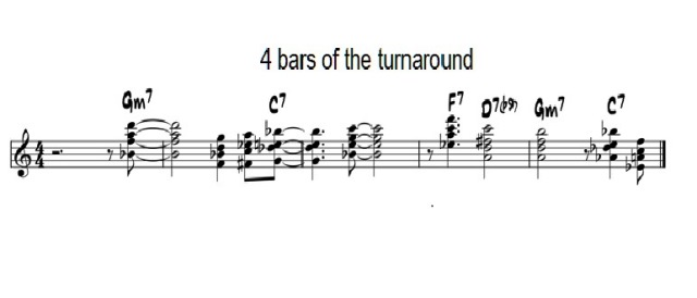 4 bars of the turnaround