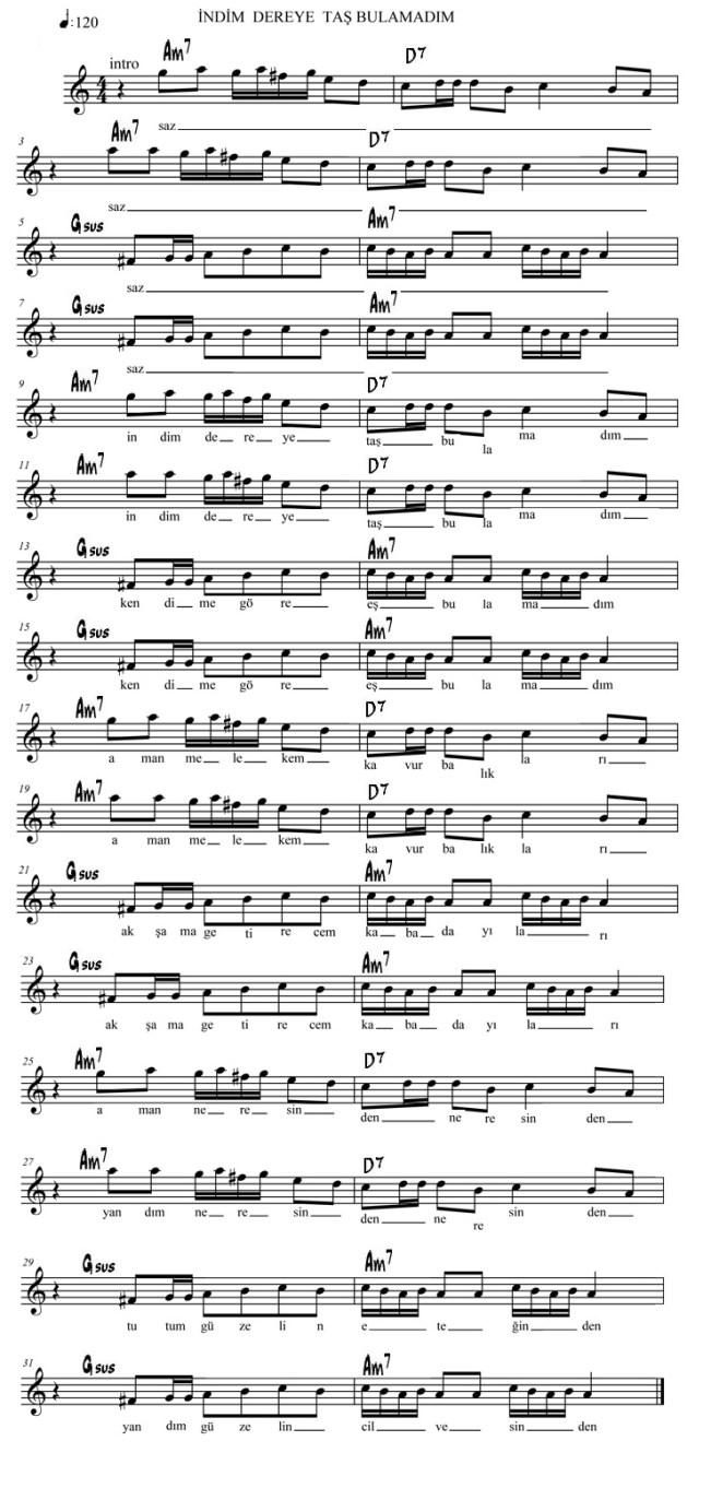 indim dereye taş bulamadım