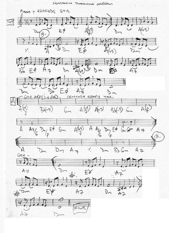 sigaramın dumanına sarsam