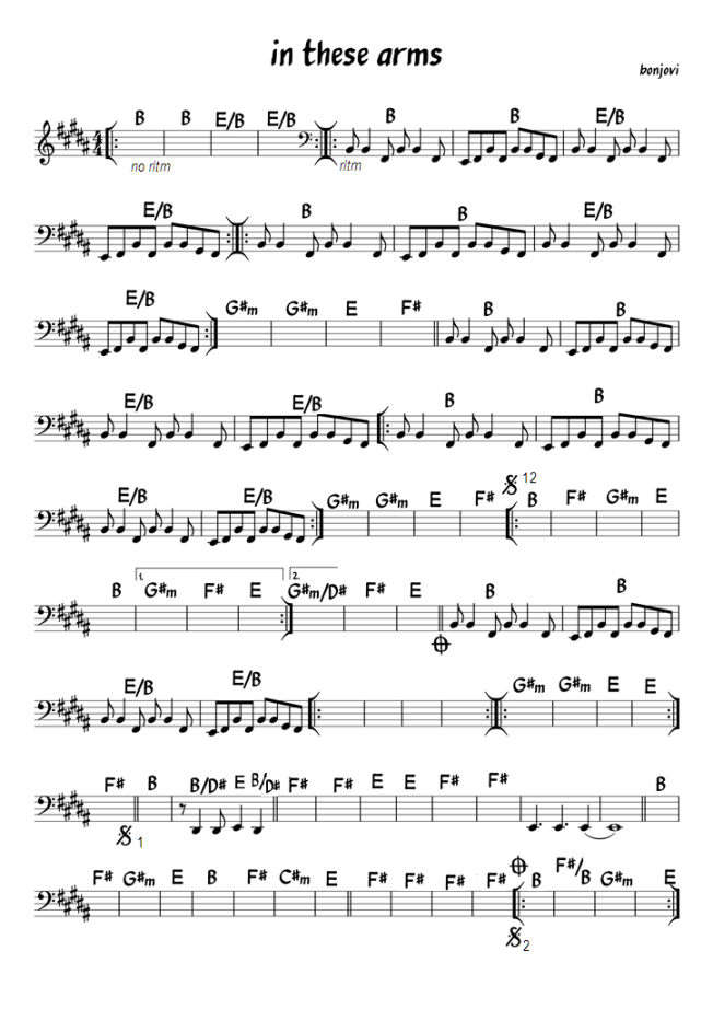 in these arms (B)  b