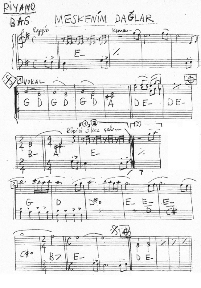 benim meskenim dağlar
